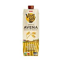 Bebida de avena Vivesoy sin azúcar - 1 L - Pack de 6 briks