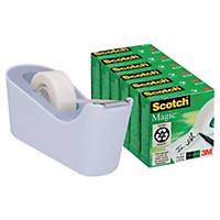 Scotch® tapedispenser lavendel + Scotch® Magic™ tape, 6 ruller, 19 mm x 33 m