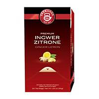 Teekanne Finest Selection, Ingwer und Zitrone, 20 Beutel á 3 g
