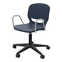 Krzesło ergonomiczne ERGOS Shell, obrotowe, granat