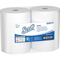 Papel higiénico reciclado Scott Control - 2 folhas - 314 m - Pacote de 6 rolos