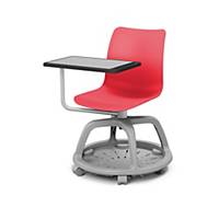 LYRECO COLLEGE CHAIR ROTARY 360º RED/GRY