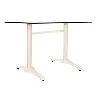 OFFICE TABLE H BASE 120X70X74CM WH/WH