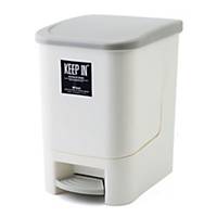 KEEP IN RW9263 Step Waste Bin with Lid 10 Litres Cream