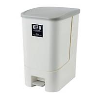 KEEP IN RW9296 Step Waste Bin with Lid 28 Litres Cream