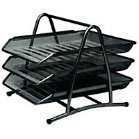 ORCA H-0938 DOCUMENT TRAY 3 LEVELS BLK