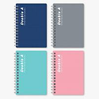 Double A Professional PP Cover Wired Binding Notebook Assorted Colour A5