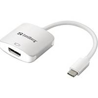 Adapter Sandberg, USB-C til HDMI, hvid