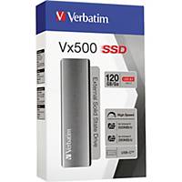 Ekstern harddisk Verbatim Vx500 SSD 3.1, G2, 120 GB