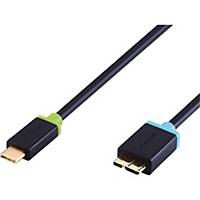 Kabel Cabletime USB-C til Micro-USB-B, sort, 1 m