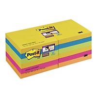 Post-It 654-12Ss-Rio Super Sticky Note 76X76 Pack of 12