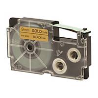 CASIO XR-9GD1 Tape 9mm x 8m Black on Gold