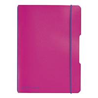 Herlitz my.book Flex füzet, A5, négyzethálós, 40 lap, rózsaszín