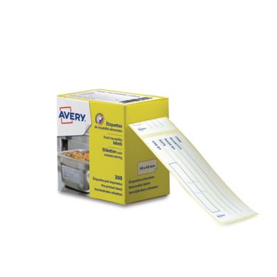 Avery ETIHACCP Food Traceability Labels, 98 x 40mm, 300 Labels Per Pack