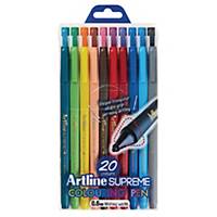 Artline Supreme Colouring Pen - Set of 20 Colours