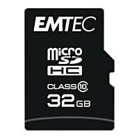 Scheda di memoria micro SDHC Emtec classe 10 con adattatore 32 GB