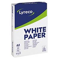 Papier pour photocopie Lyreco, A4, blanc, 1/4 palette à 25 000 feuilles