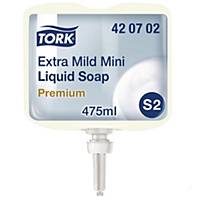 Tork Extra Mild Mini vloeibare zeep, navulling 475 ml, per stuk