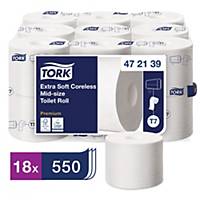 Papier toilette Tork Premium T7 472139, 3 plis , pack de 18 rouleaux