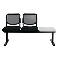 WORKSCAPE เก้าอี้นั่งพักคอย ZR-1005/2TR 2 ที่นั่ง มีโต๊ะขวา สีดำ