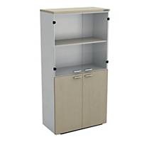 WORKSCAPE AMGO-816 High Document Cabinet 4Doors Latte/White