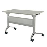 METAL PRO LS-711A-120 Folding Table with Wheels and Steel Modesty Panel