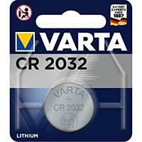 Varta Batterie 6032, Knopfzelle, CR2032, 3 Volt, Lithium