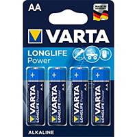 Batterie Varta 4906, Mignon, LR06/AA, 1,5 Volt, Longlife Power, 4 Stück