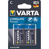 Varta Batterie 4914, LR14/C, 1,5 Volt, Longlife Power, 2 Stück