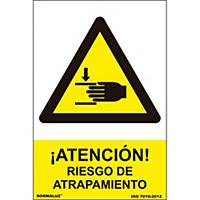TRAPPING RISK SIGN 21X30CM