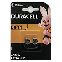 Duracell Batterie 101797, Knopfzelle, LR44, 1,5 Volt, Alkali-Mangan, 2 Stück