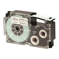 CASIO XR-12WE Label Tape Black/White 12mm