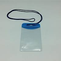 Name Badge Portrait With Lanyard 6.3X9.3cm Blue - Pack of 5