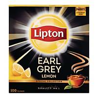 Herbata czarna LIPTON Earl Grey Lemon, 100 torebek