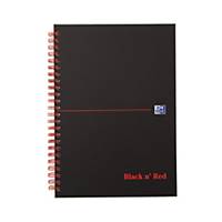 BLACK N´RED C/BOARD N/BK A5 RULED