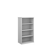 Universal bookcase 1440mm high with 3 shelves  whiteDel Only Excl NI