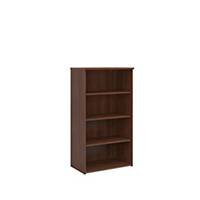 Universal Bookcase 1440mm with 3 shelves walnut - Delivery only