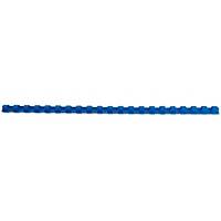 Plastikbinderücken, GBC 4028235, A4, 21 Ringe, 10mm, blau, Packung à 100 Stück