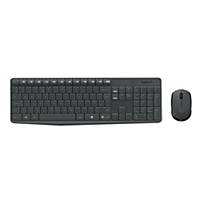 Logitech MK235 draadloos toetsenbord en muis combo, zwart,qwerty