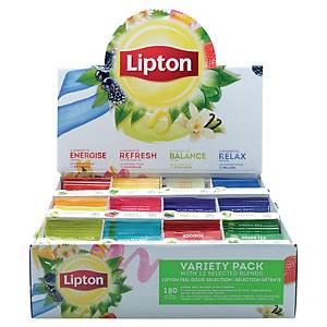 Thé et infusion Lipton Feel Good Selection - 12 variétés - 180 sachets fraîcheur