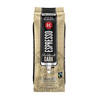 Grains de café Douwe Egberts Dark Roast Fairtrade Espresso, le paquet de 1 kg