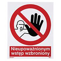 STAFF ONLY SIGN 225X275MM