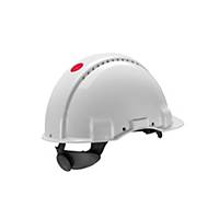 Safety helmet 3M G3000, made of ABS, adjustment range 54-62 cm, white