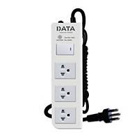 DATA DT3118M EXTENSION CABLE 3 SOCKETS 1 SWITCH 3 METERS