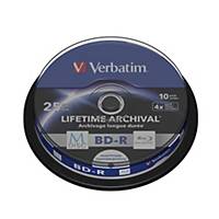 Verbatim M-Disc BD-R 4X Spindle 25Gb - Pack of 10
