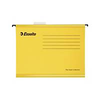 Závěsný obal Esselte Classic, pro A4 dokumenty, žlutý, balení 25 kusů