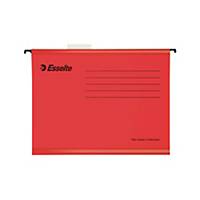 Závesný obal Esselte Classic, pre A4 dokumenty, červený, 25 ks