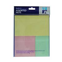 DOUBLE A AN32324 NOTEPAD ASSORTED COLOURS PASTEL