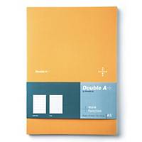 DOUBLE A สมุดบันทึกแพลนเนอร์ DA+ A5 80แกรม 40แผ่น สีเหลือง