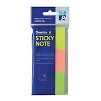 DOUBLE A AN03225 STICKY NOTE NEON 38X51MM ASSORTED COLOURS